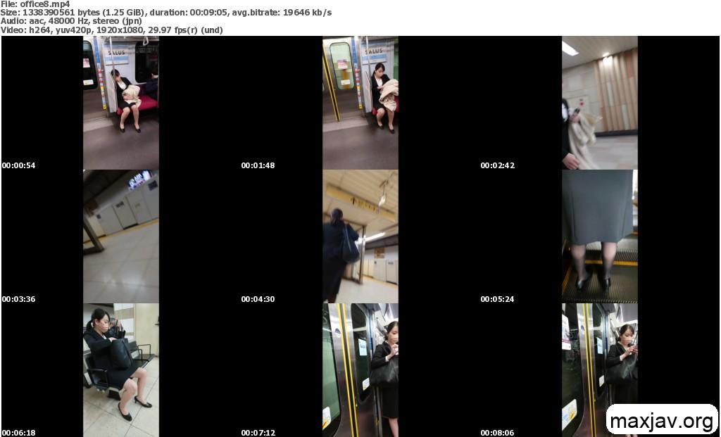 5日間粘着！肌スト＆黒スト通勤途中に見つけたOLさんのPは可愛かったです